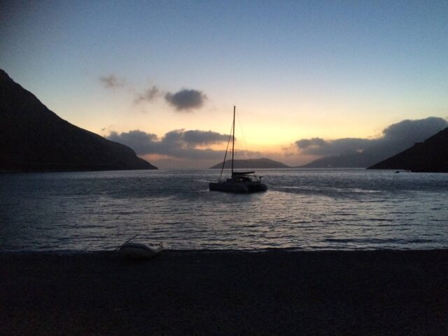 Blick von der Strandtaverna