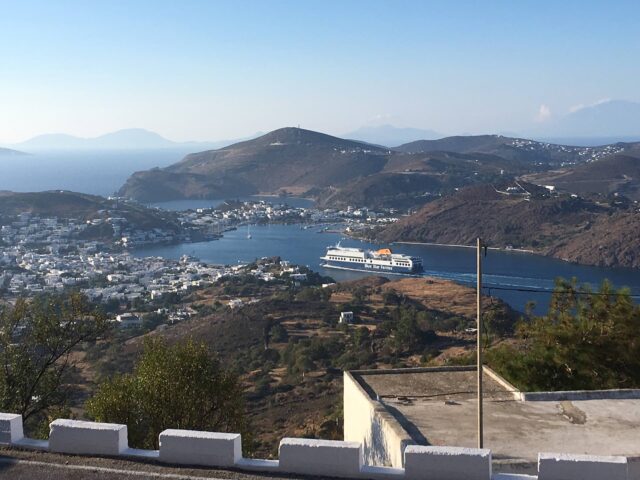 Patmos Skala gesehen von Jimmy's Balcony