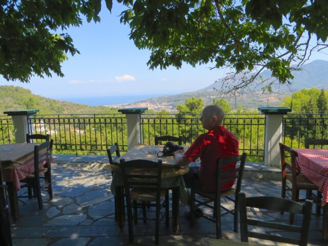 Im Café in Lekka