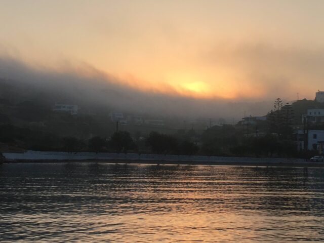 Morgennebel in Lipsi
