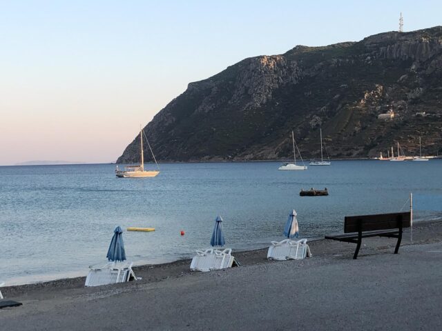 Aussicht auf die Kefalos Bucht von ARGO