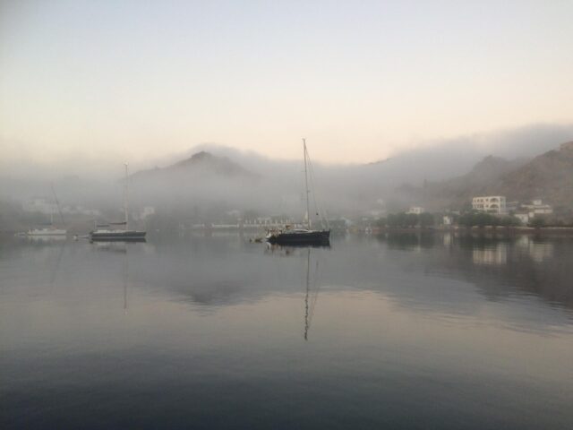 Morgennebel in Meloï