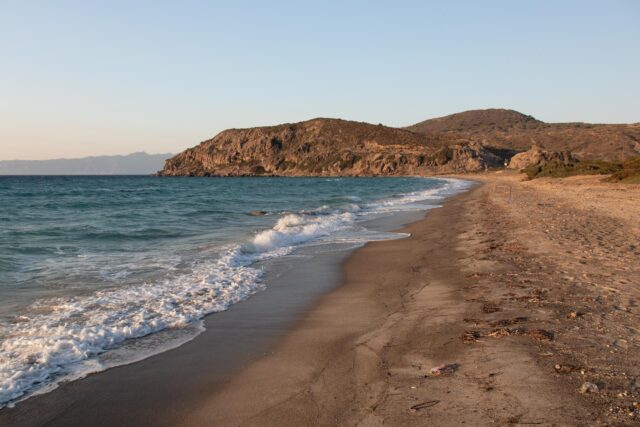Der herrliche Nordstrand auf Gyali